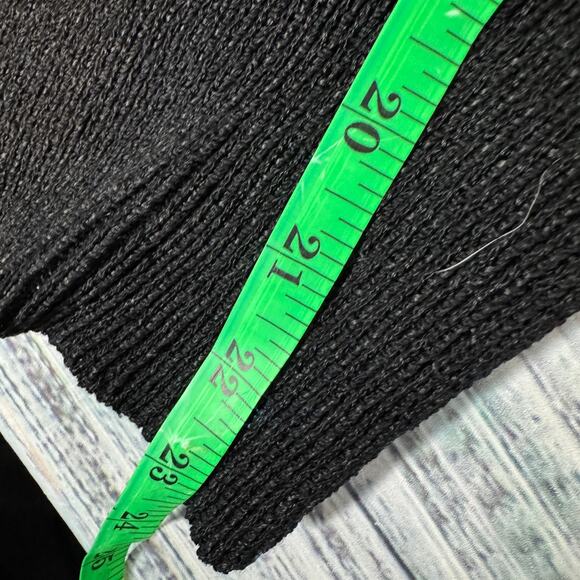 Vintage 80s Mike Korwin Batwing Sweater Black Blue Metallic Dolman Sleeve 6 - Picture 6 of 6